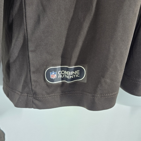 Cleveland Browns Men XL Long Sleeve 1/4 Zip Shirt New Era NFL Combine Authentic - Picture 6 of 8